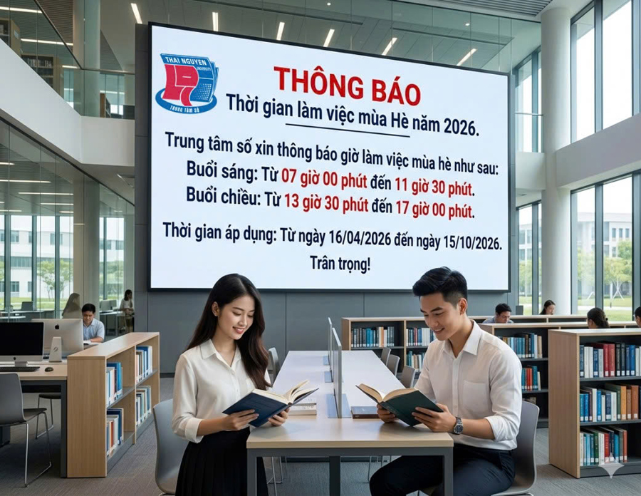 Thông báo thời gian làm việc mùa hè năm 2026