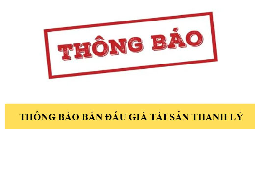 Thông báo đấu giá tài sản: Xe ô tô hiệu Toyota Hiace; Biển kiểm soát 20B-1566; năm sản xuất 2009; nước sản xuất là Việt Nam của Trung tâm Số - Đại học Thái Nguyên